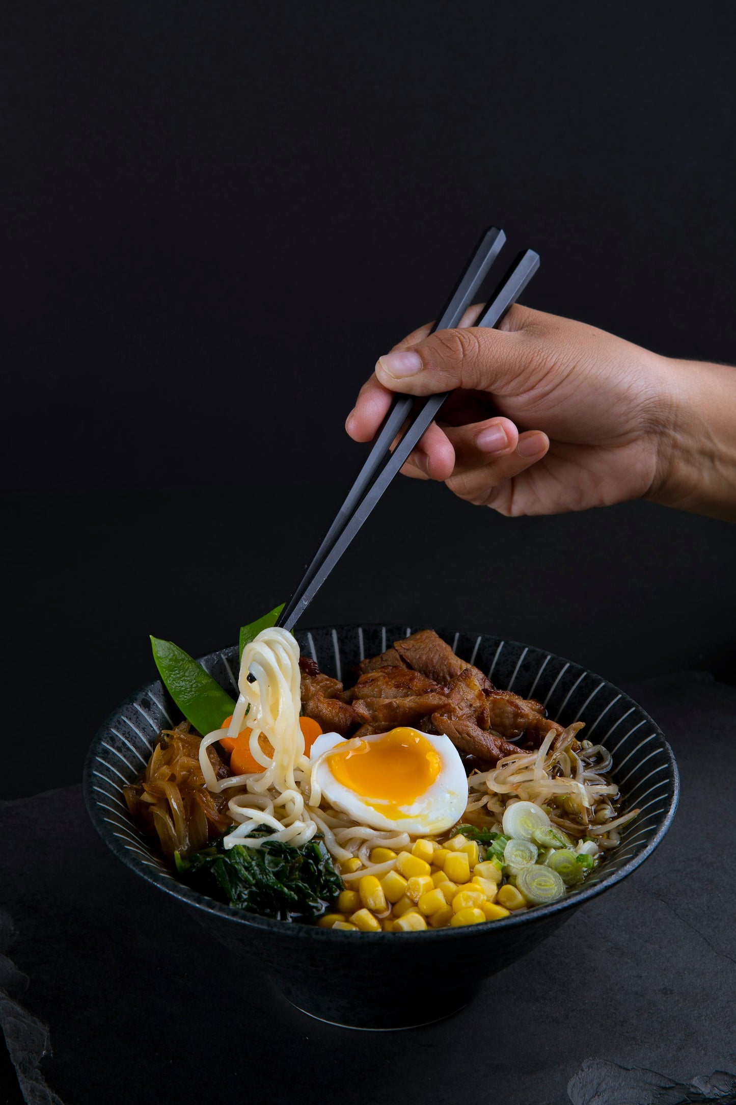 Japanese Ramen Bowl Set for Two — Authentic Donburi, Renge Spoons & Chopsticks from Japan