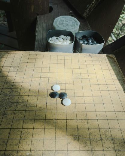Japanese Go (Igo) Starter Set from Japan — Folding Board, Stones & Bowls with English Guide